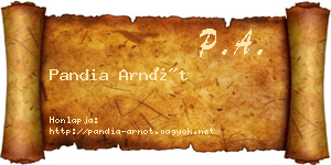 Pandia Arnót névjegykártya